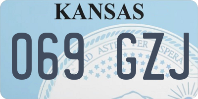 KS license plate 069GZJ