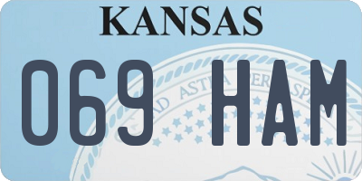 KS license plate 069HAM