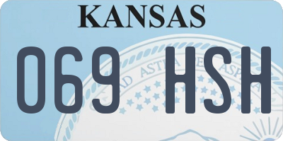 KS license plate 069HSH