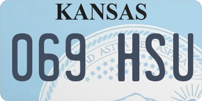 KS license plate 069HSU