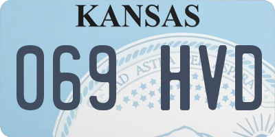 KS license plate 069HVD