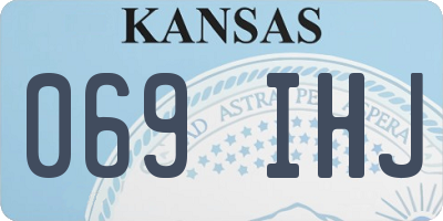 KS license plate 069IHJ