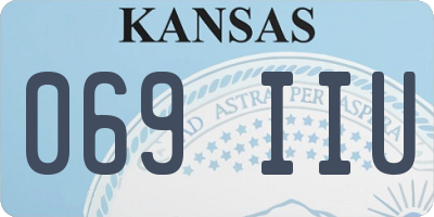 KS license plate 069IIU