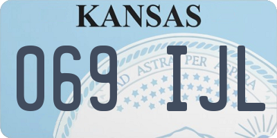 KS license plate 069IJL