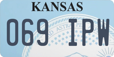 KS license plate 069IPW