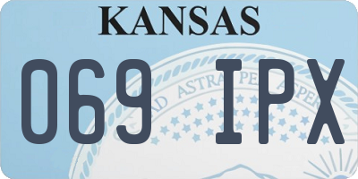 KS license plate 069IPX