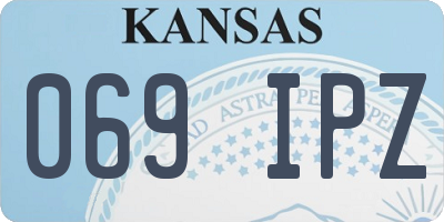 KS license plate 069IPZ