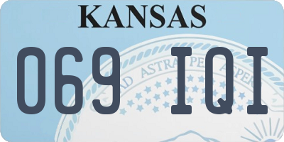 KS license plate 069IQI