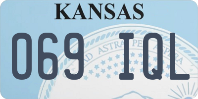 KS license plate 069IQL