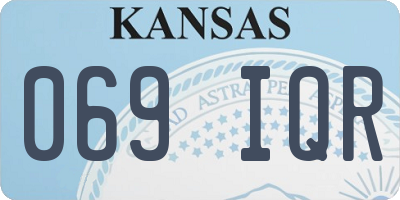 KS license plate 069IQR