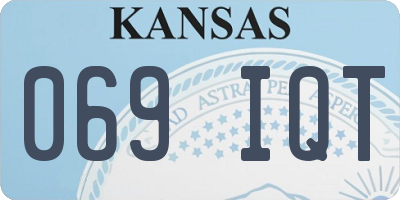 KS license plate 069IQT
