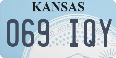 KS license plate 069IQY