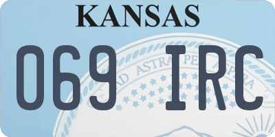 KS license plate 069IRC