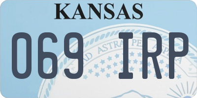 KS license plate 069IRP