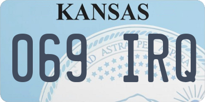 KS license plate 069IRQ