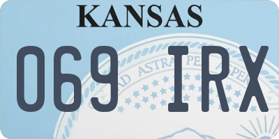 KS license plate 069IRX