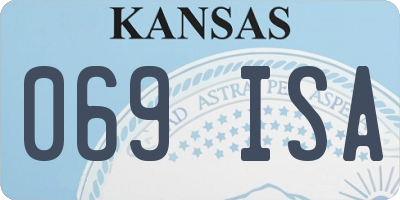 KS license plate 069ISA