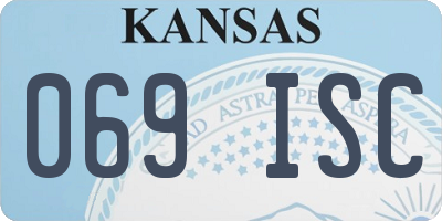 KS license plate 069ISC