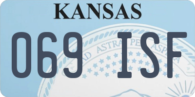 KS license plate 069ISF