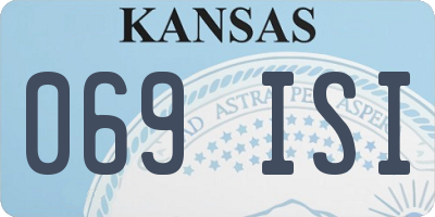 KS license plate 069ISI