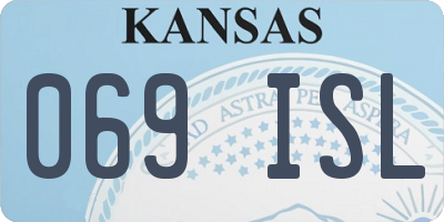 KS license plate 069ISL