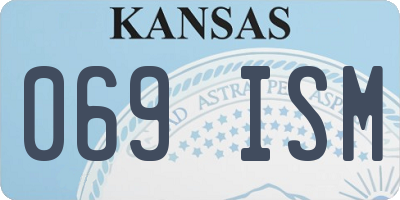 KS license plate 069ISM