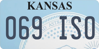 KS license plate 069ISO