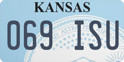 KS license plate 069ISU