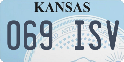 KS license plate 069ISV