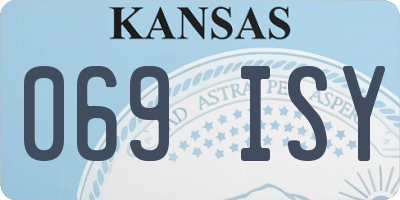 KS license plate 069ISY