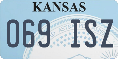 KS license plate 069ISZ