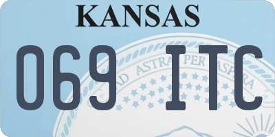 KS license plate 069ITC