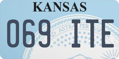 KS license plate 069ITE