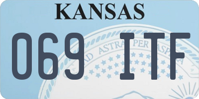 KS license plate 069ITF