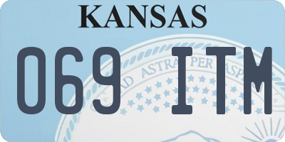 KS license plate 069ITM