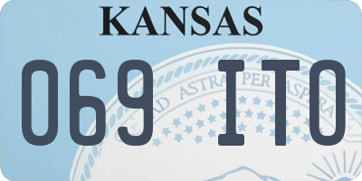 KS license plate 069ITO