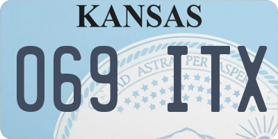 KS license plate 069ITX