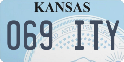 KS license plate 069ITY
