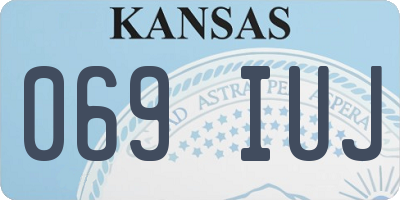 KS license plate 069IUJ