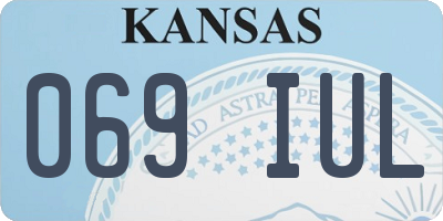 KS license plate 069IUL