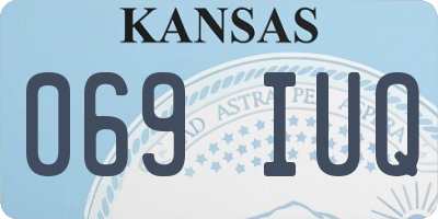 KS license plate 069IUQ