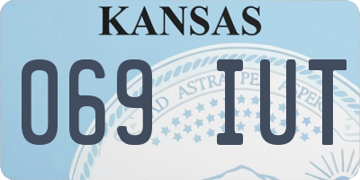 KS license plate 069IUT