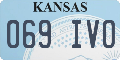 KS license plate 069IVO