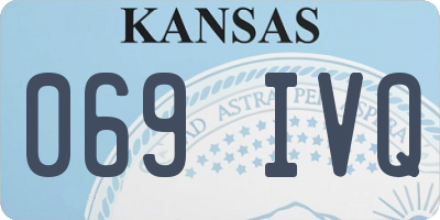 KS license plate 069IVQ