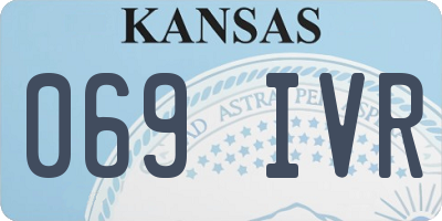 KS license plate 069IVR