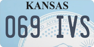 KS license plate 069IVS