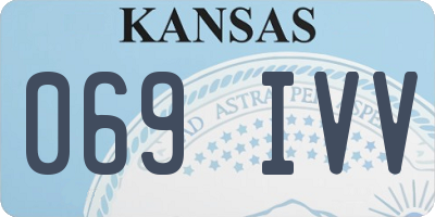 KS license plate 069IVV