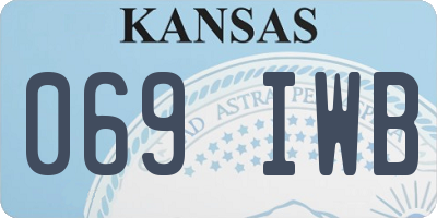 KS license plate 069IWB