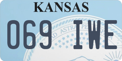 KS license plate 069IWE