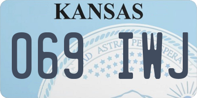 KS license plate 069IWJ